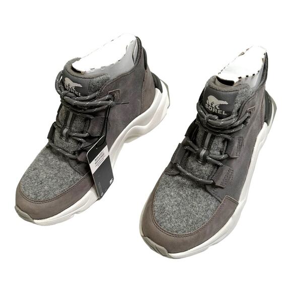 NWT Sorel Kinetic Rnegd Caribou Gray Waterproof Boots Size 7.5 - Picture 3 of 8